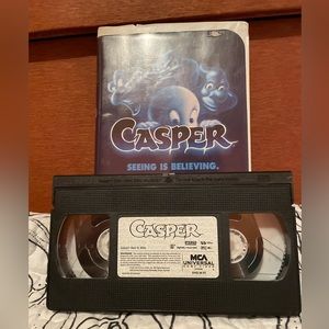 Vintage Casper VHS 1995 MCA Universal Video Cassette Tape Christina Ricci
